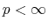 p<\infty