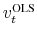 \ensuremath{v_t^\text{OLS}\xspace}