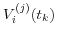 {\kern 1pt}V_i^{(j)} (t_k )