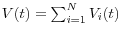 V(t)=\sum\nolimits_{i=1}^N {V_i (t)} 