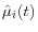 \hat {\mu }_i (t)
