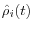 \hat {\rho }_i (t)