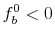 f_b^0<0