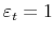 \varepsilon_t=1