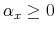 \alpha_x\geq 0