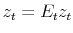 z_t=E_tz_t