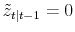 \tilde z_{t\vert t-1} =0