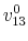 v_{13}^0