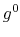g^0