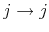  j\rightarrow j