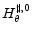  H^{\sharp,0}_\theta