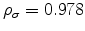  \rho_\sigma = 0.978