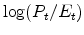  \log(P_t/E_t)