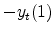  -y_t(1)