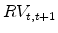  RV_{t,t+1}