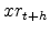  xr_{t+h}