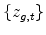  \{z_{g,t}\}