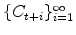  \{C_{t+i}\}^\infty_{i=1}