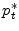  p_{t}^{\ast}