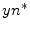  yn^{\ast}
