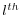 l^{th }