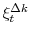 \xi^{\Delta k}_t