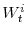 W^{i}_{t}