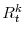 R^{k}_{t}