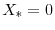 X_{\ast} = 0