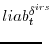 \displaystyle liab^{\delta^{irs}}_{t} \!\!\!\!