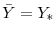 \bar Y = Y_*