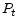  P_{t}
