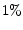  1\%