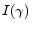  I(\gamma)
