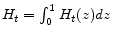  H_{t}=\int_{0}^{1}H_{t}(z)dz