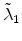  \tilde{\lambda}_1
