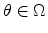  \theta\in\Omega