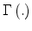  \Gamma\left( .\right)