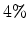  4\%