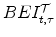  BEI^{\cal T}_{t,\tau}