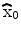  \widehat{\rm x}_{0}