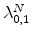  \lambda^N_{0,1}