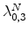  \lambda^N_{0,3}
