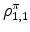  \rho^{\pi}_{1,1}