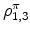  \rho^{\pi}_{1,3}