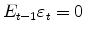 E_{t-1} \varepsilon_t = 0