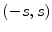  (-s,s)