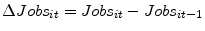  \Delta Jobs_{it} = Jobs_{it}-Jobs_{it-1}