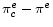 \pi_c^e -\pi^e 