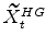  \widetilde{X}^{HG}_{t}